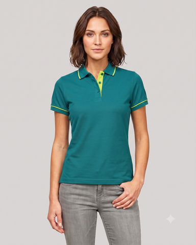 Contrast Placket Polo